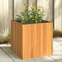 Jardinera de madera maciza de acacia 45x45x45 cm