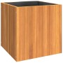 Jardinera de madera maciza de acacia 45x45x45 cm