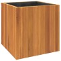 Jardinera de madera maciza de acacia 45x45x45 cm
