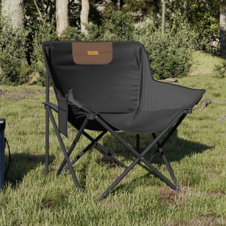 Sillas de camping con bolsillo plegables 2 unidades negro en Sillas de jardín | Comprar online en Foro24