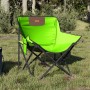 Sillas de camping con bolsillo plegables 2 unidades verde en Sillas de jardín | Comprar online en Foro24