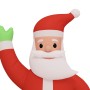 Papá Noel inflable de Navidad con LED 370 cm