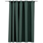 Blackout curtain with linen-look green hooks 290x245 cm by vidaXL, Curtains and curtains - Ref: Foro24-321191, Price: 43,69 €...