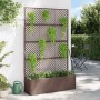 Jardinera Marrón 105 x 30 x 170 cm Metal en Maceteros y jardineras | Comprar online en Foro24
