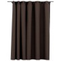 Blackout curtain with hooks in taupe gray linen look 290x245 cm by vidaXL, Curtains and curtains - Ref: Foro24-321207, Price:...