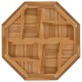 Tablero de mesa octogonal de madera maciza de teca 80x80x2,5 cm