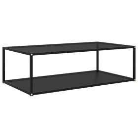 Schwarzer Couchtisch aus gehärtetem Glas, 120 x 60 x 35 cm von vidaXL, Couchtisch - Ref: Foro24-322903, Preis: 117,98 €, Raba...