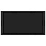 Mesa de centro vidrio templado negro 120x60x35 cm