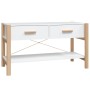 Mueble para TV madera contrachapada blanco 82x38x45 cm