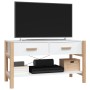 Mueble para TV madera contrachapada blanco 82x38x45 cm