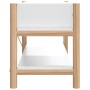 Mueble para TV madera contrachapada blanco 82x38x45 cm