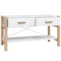Mueble para TV madera contrachapada blanco 82x38x45 cm