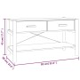 Mueble para TV madera contrachapada blanco 82x38x45 cm