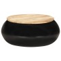 Black solid mango wood coffee table 68x68x30 cm by vidaXL, Coffee table - Ref: Foro24-323533, Price: 176,39 €, Discount: %