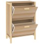 Mueble zapatero madera contrachapada 57,5x33x80 cm