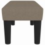 Banco de tela gris taupe 70x30x30 cm