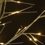 Warmweißer LED-Weihnachtsbaum aus Weide für drinnen und draußen, 1,2 m von vidaXL, Weihnachtsbäume - Ref: Foro24-328672, Prei...