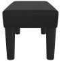 Banco de cuero sintético negro 70x30x30 cm