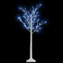 Árbol de Navidad 120 LEDs azul sauce interior exterior 1,2 m