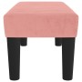 Banco de terciopelo rosa 70x30x30 cm