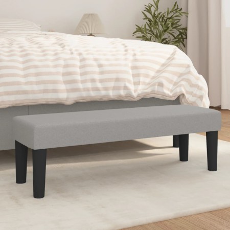 Banco de tela gris claro 100x30x30 cm