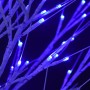 Árbol de Navidad 120 LEDs azul sauce interior exterior 1,2 m