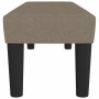 Banco de tela gris taupe 100x30x30 cm