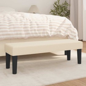 Banco de tela color crema 100x30x30 cm