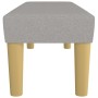 Banco de tela gris claro 100x30x30 cm