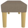 Banco de tela gris taupe 100x30x30 cm