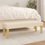 Banco de tela color crema 100x30x30 cm