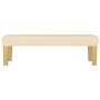 Banco de tela color crema 100x30x30 cm