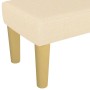 Banco de tela color crema 100x30x30 cm