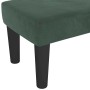 Banco de terciopelo verde oscuro 100x30x30 cm