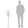 Warmweißer LED-Weihnachtsbaum aus Weide für drinnen und draußen, 1,5 m von vidaXL, Weihnachtsbäume - Ref: Foro24-328676, Prei...