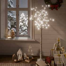 Árbol de Navidad LED blanco frío sauce interior exterior 1,5 m