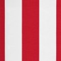 Tela de repuesto de toldo rayas rojas y blancas 3x2,5 m