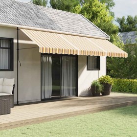 Tela de repuesto de toldo rayas de colores 5x3,5 m Tela de repuesto de toldo rayas de colores 5x3,5 m