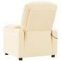 Sillón de masaje de tela color crema
