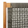 Muebles de jardín Gris 122 x 78 x 73cm Madera maciza de Acacia en Sillas de jardín | Comprar online en Foro24