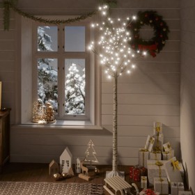 Árbol de Navidad LED blanco frío sauce interior exterior 1,8 m