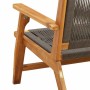 Muebles de jardín 2 pcs Gris 78 x 67 x 73cm