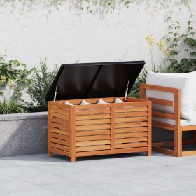 Caja de almacenaje de jardín madera maciza eucalipto 90x48x55cm