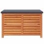 Caja de almacenaje de jardín madera maciza eucalipto 90x48x55cm