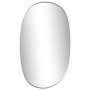 Espejo de pared plateado 50x35 cm
