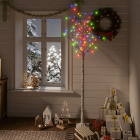 Árbol de Navidad LED de colores sauce interior exterior 1,8 m