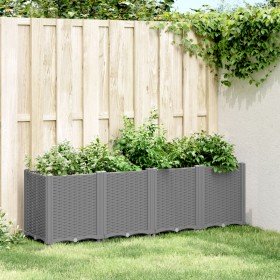 Jardinera PP gris claro 160x40x53 cm Jardinera PP gris claro 160x40x53 cm