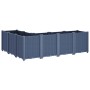 Jardinera PP azul gris 160x120x53 cm