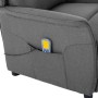 Silla de masaje Gris claro 67.5 x 93.5 x 101.5 cm tela