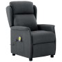 Silla de masaje Gris oscuro 67.5 x 93.5 x 101.5 cm tela